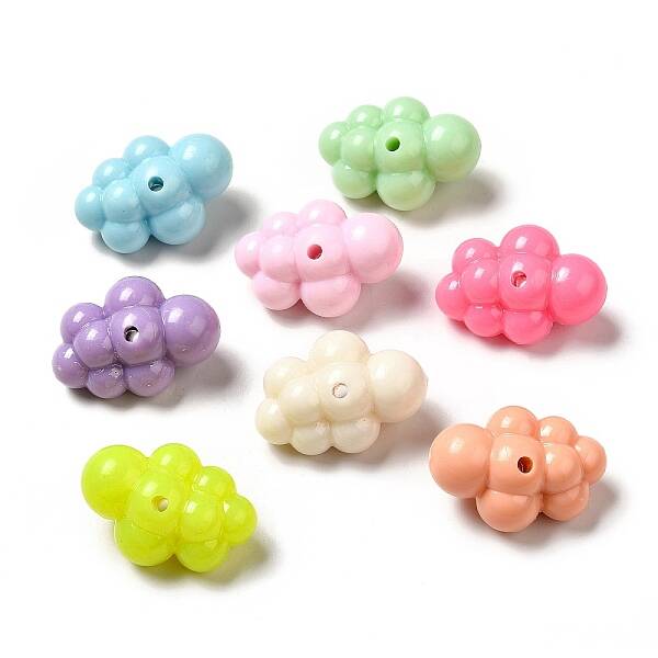 Macaron Color Opaque Acrylic Beads