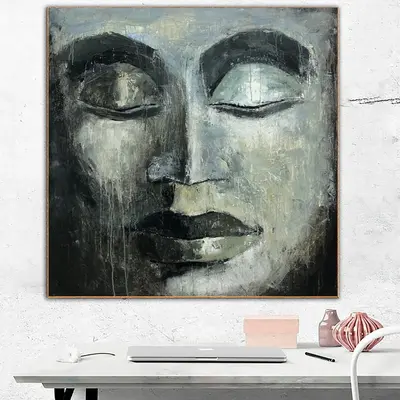 Painting Canvas Wall Art Gautam Canvas Interior Design Meditation Painting Zen Yoga Painting Balance Wall Art | ZEN