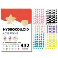 Colored Star Acne Patches - 432 Count Invisible Acne Patches with Hydrocolloid Formula - Gentle and Soothing for Men and Wome...