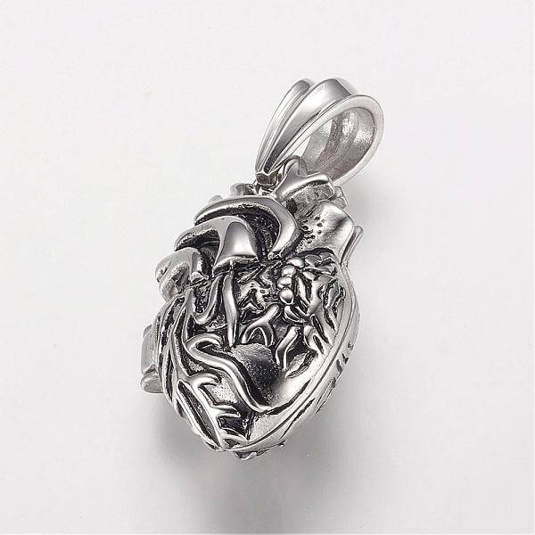 304 Stainless Steel Locket Pendants