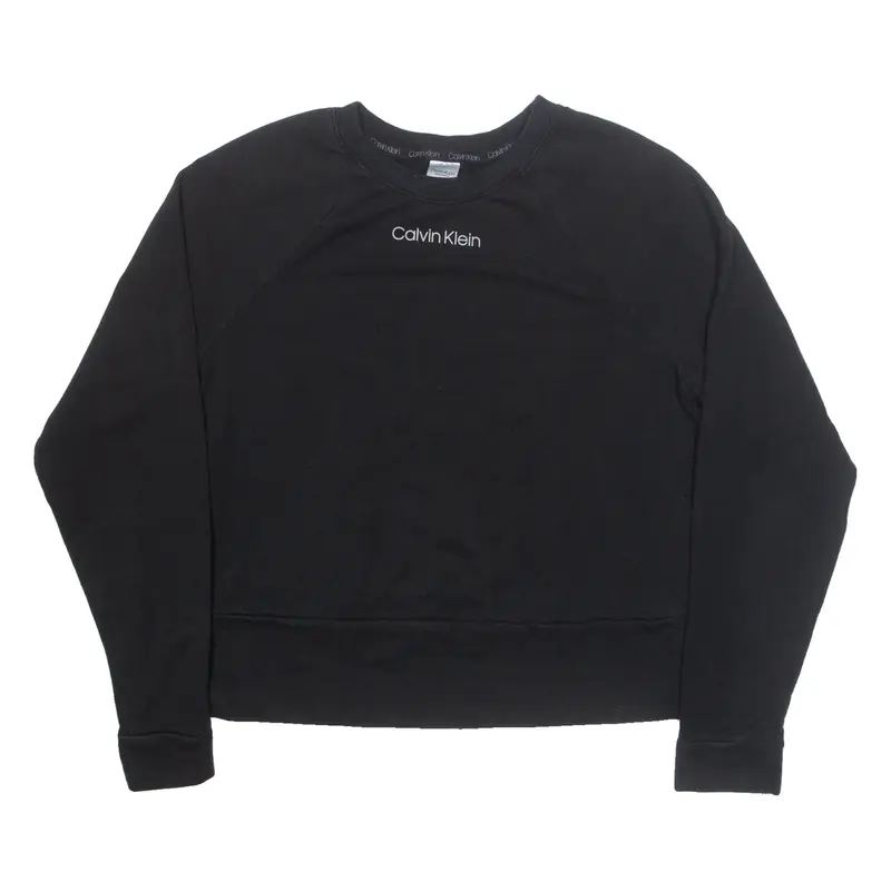 CALVIN KLEIN Sleepwear Womens Sweatshirt Black S
