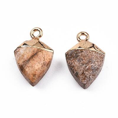 Natural Picture Jasper Pendants