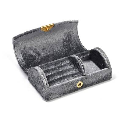 Arch Shaped Velvet Jewelry Set Storage Boxes