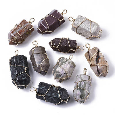 Natural Mixed Gemstone Pendants