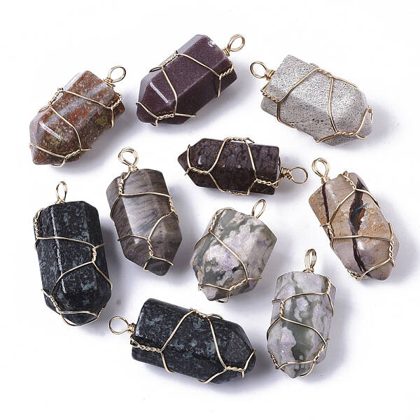 Natural Mixed Gemstone Pendants