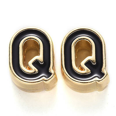 Rack Plating Alloy Enamel Beads