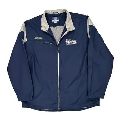 New England Patriots Reebok Nfl Windbreaker - XL Navy Polyester
