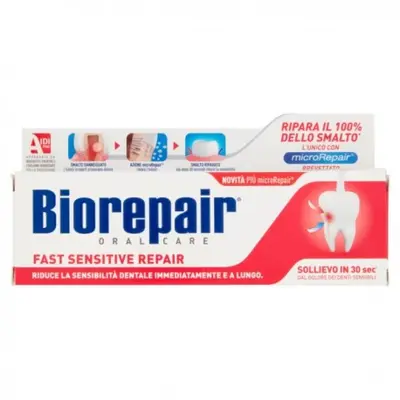 Biorepair Fast Sensitive Toothpaste Repair 60ml