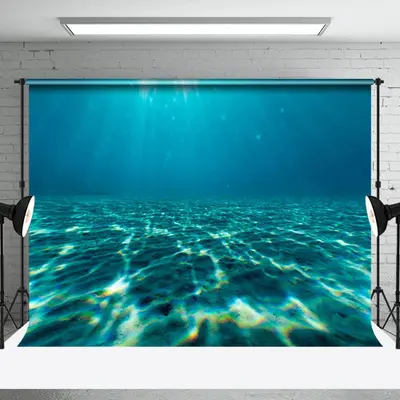 Sunlight Sparkling Seabed Natural Scenery Backdrop - Aperturee