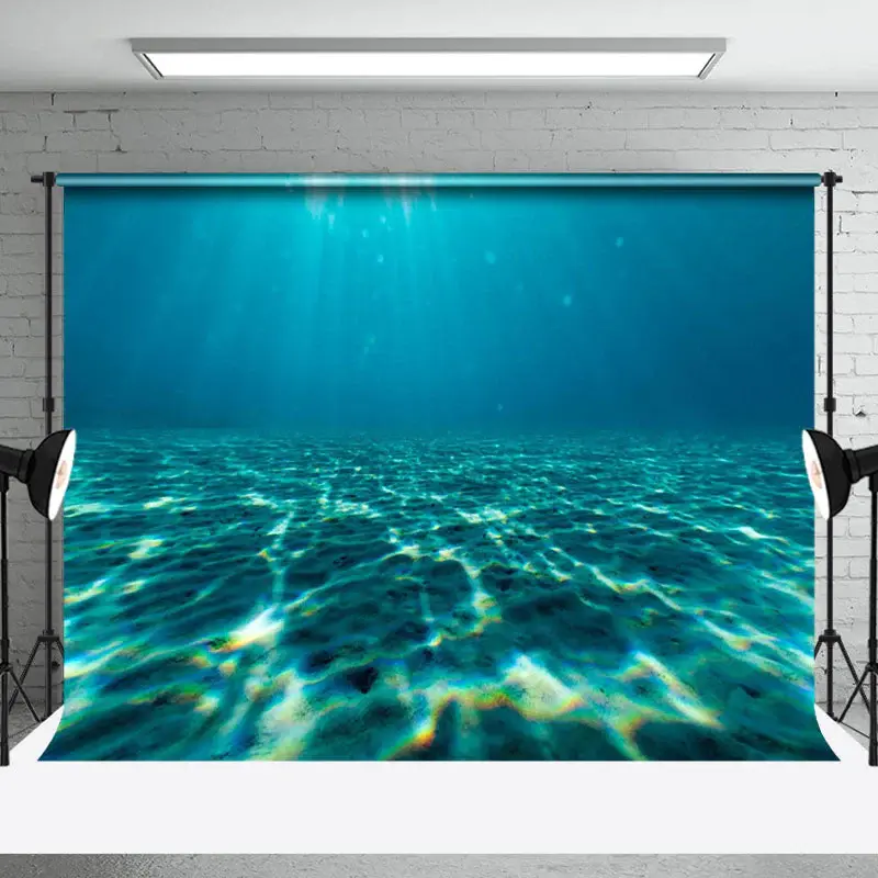 Sunlight Sparkling Seabed Natural Scenery Backdrop - Aperturee