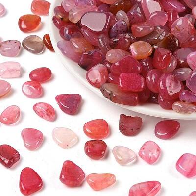 Dyed & Heated Natural Agate Beads
