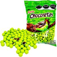 CHOCORETAS - Dulce Confitado Sabor Menta y Chocolate / 1 Bag with 500g /