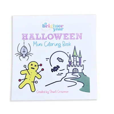 Halloween Mini Coloring Book, A Brighter Year, Adult Coloring Book, simple, bold color book colouringbooks coloringbook for g...