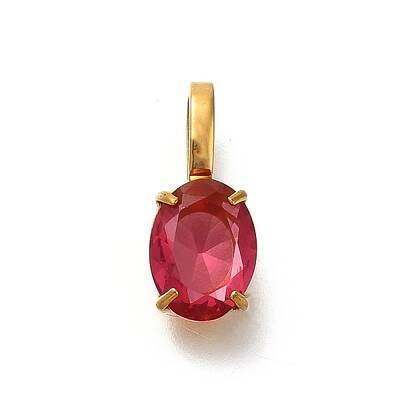Ion Plating(IP) 304 Stainless Steel Rhinestone Pendants