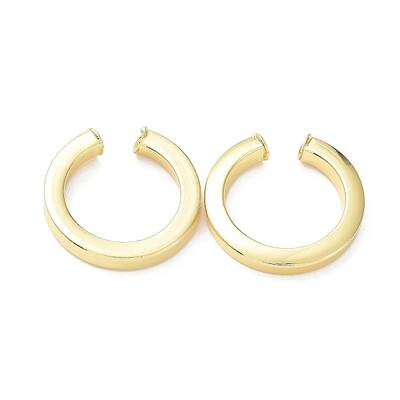 Rack Plating Brass Ring Cuff Earrings for Women