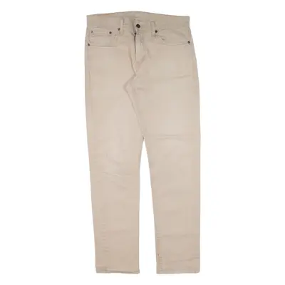 LEVI'S 511 Mens Trousers Beige Slim Straight W32 L32