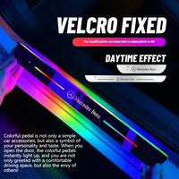 Universal LED Car Door Sill Protector-Scratch-Resistant, Adjustable Multi-Color Lights, Easy WirelessInstallation, Compatible...