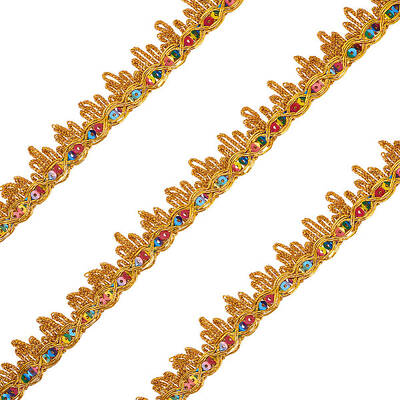 15 Yards Filigree Corrugated Lace Ribbon