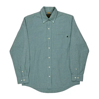 Timberland Checked Shirt - Small Blue Cotton