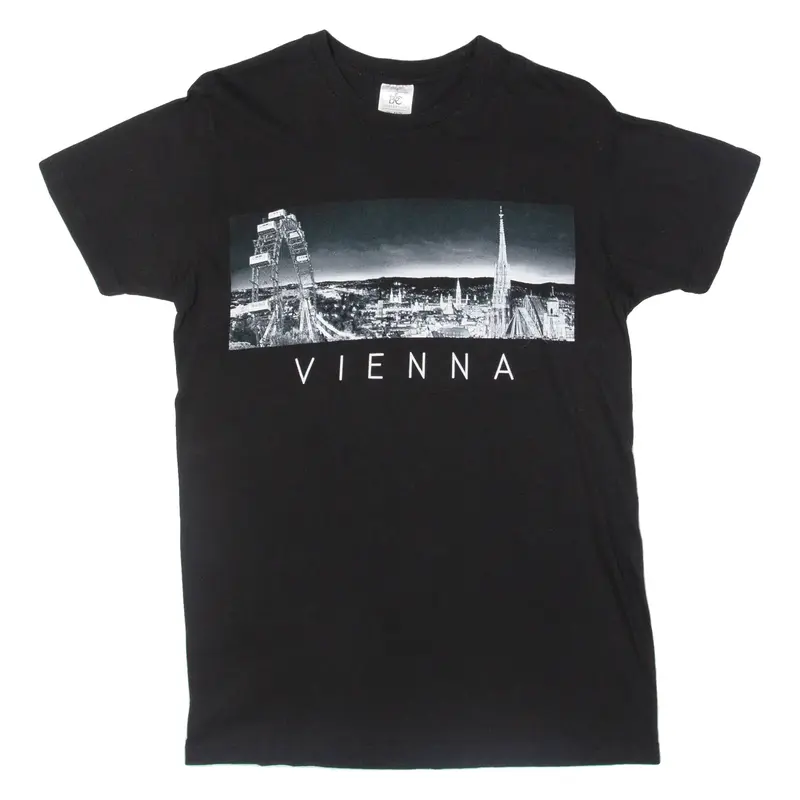 B&C Vienna Mens T-Shirt Black S