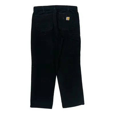 Relaxed Fit Carhartt Trousers - 34W 29L Black Cotton Blend
