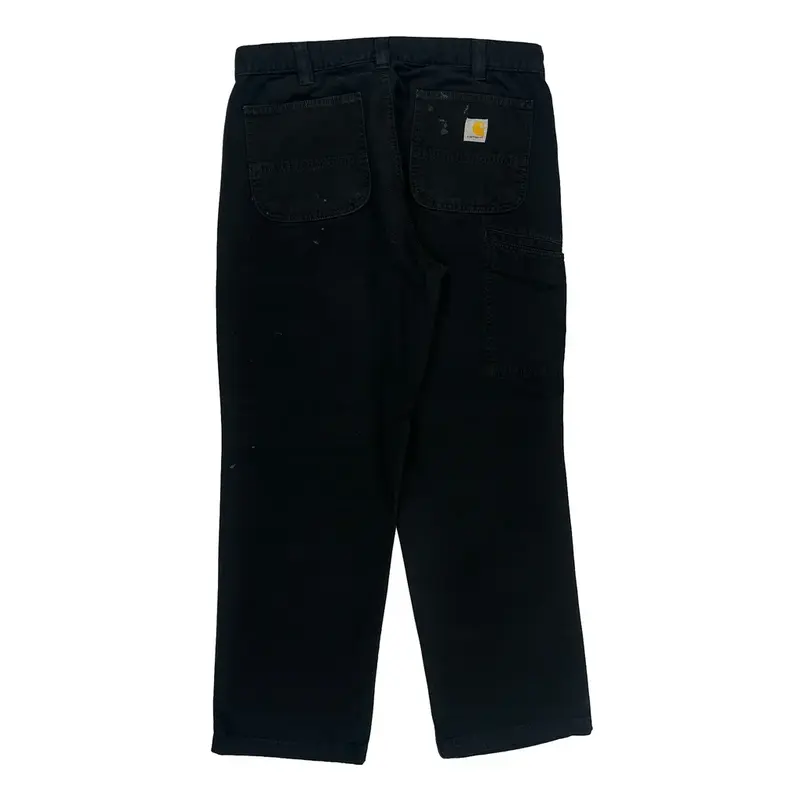Relaxed Fit Carhartt Trousers - 34W 29L Black Cotton Blend