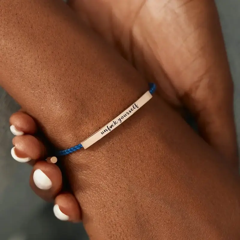 Unf️ck Yourself--=%2=- Bracelet=%2=-- Blue Braided Rope--=%2=- Bracelet=%2=----=%2=-=%2=----=%2=- bracelet=%2=--