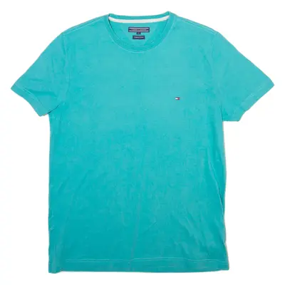 TOMMY HILFIGER Mens T-Shirt Blue Crew Neck M