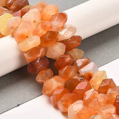 Natural Orange Botswana Agate Beads Strands