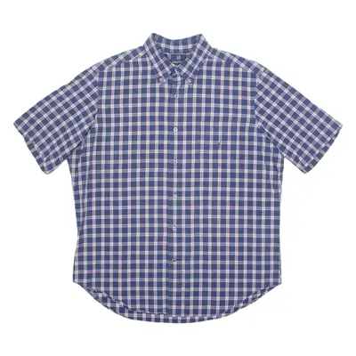 NAUTICA Mens Shirt Blue Check L