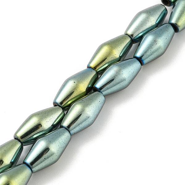 Electroplated Synthetic Magnetic Hematite Beads Strands