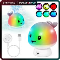 Dealsforyoudays Whale Pool Toy, Rechargeable Pool Fountain Toy , Water Spray Toy with Light for Kids, Water Toy, Waterproof S...