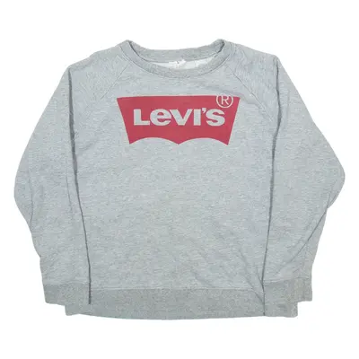 LEVI'S Womens Sweatshirt Grey L