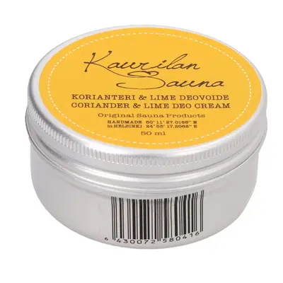 Kaurilan sauna Coriander and Lime Deodorant Cream (50ml)