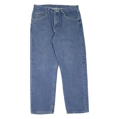 WRANGLER Mens Jeans Blue Relaxed Straight W34 L30
