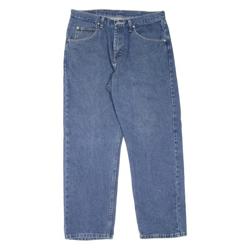 WRANGLER Mens Jeans Blue Relaxed Straight W34 L30