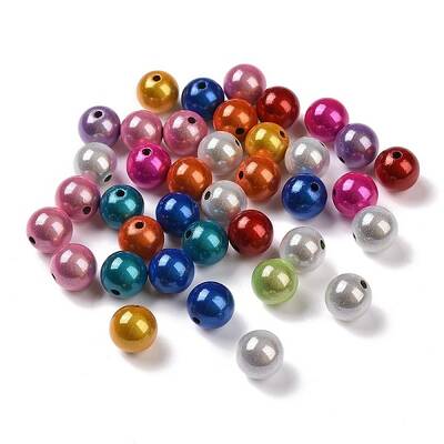 Spray Painted Acrylic Beads