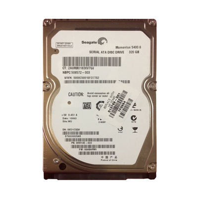 513769-001 HP 320GB 5400RPM SATA 3Gb/s NCQ 8MB Cache 2.5-inch Hard Drive