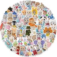 Cartoon Animal Pattern Sticker, 55/1100pcs/set Cute Animal Pattern Decorative Sticker, DIY Decals for Water Bottle, Laptop, P...