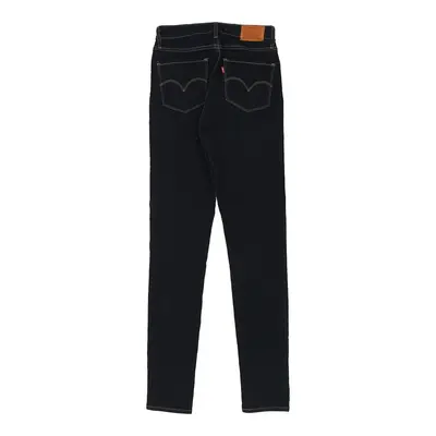 721 Levis Skinny Jeans - 27W UK 8 Dark Wash Cotton Blend