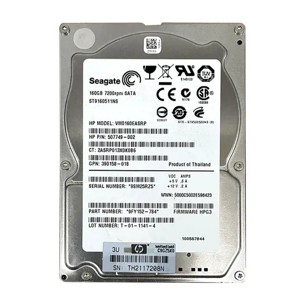 390158-018 HP 160GB 7200RPM SATA 1.5Gb/s 8MB Cache 2.5-inch Hard Drive
