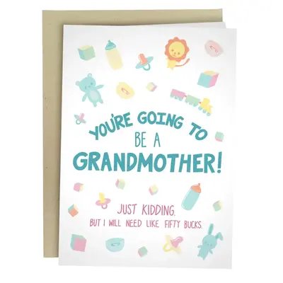 Sarcastic Mother’s Day Cards - Mother's Day Cards for Mom - 5x7 Inch Individual Greeting Card with Kraft Envelope