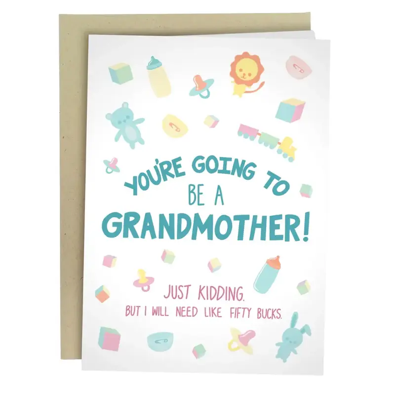 Sarcastic Mother’s Day Cards - Mother's Day Cards for Mom - 5x7 Inch Individual Greeting Card with Kraft Envelope