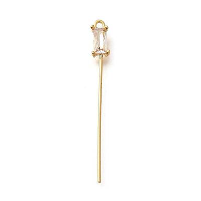 Brass Micro Pave Cubic Zirconia Pendant Bails