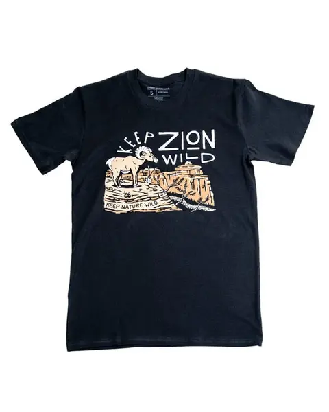 Keep Zion Wild Unisex Tee | Coal | Size: S