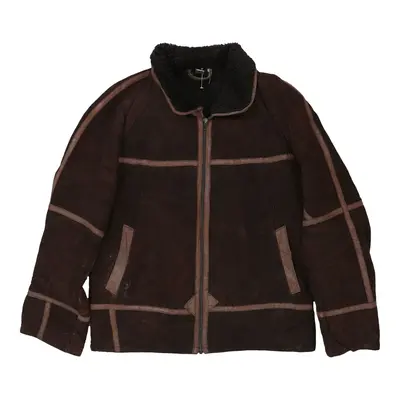 Unbranded Suede Jacket - Large Brown Leather