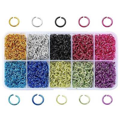 10 Colors Aluminum Wire Open Jump Rings