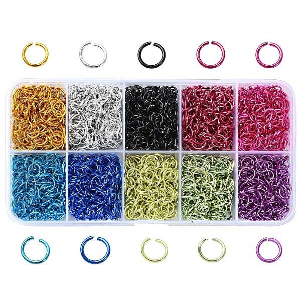 10 Colors Aluminum Wire Open Jump Rings