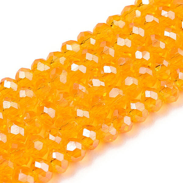 Electroplate Glass Beads Strands