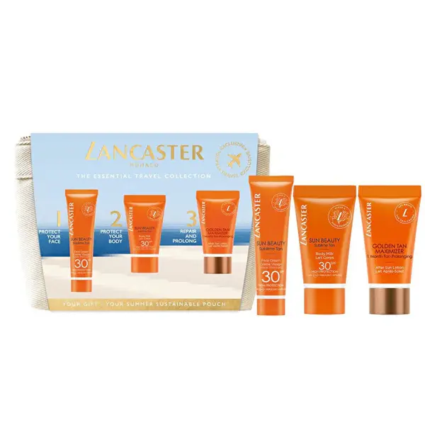 Lancaster Set Regalo Di Prodotti Solari Essential Travel Collection